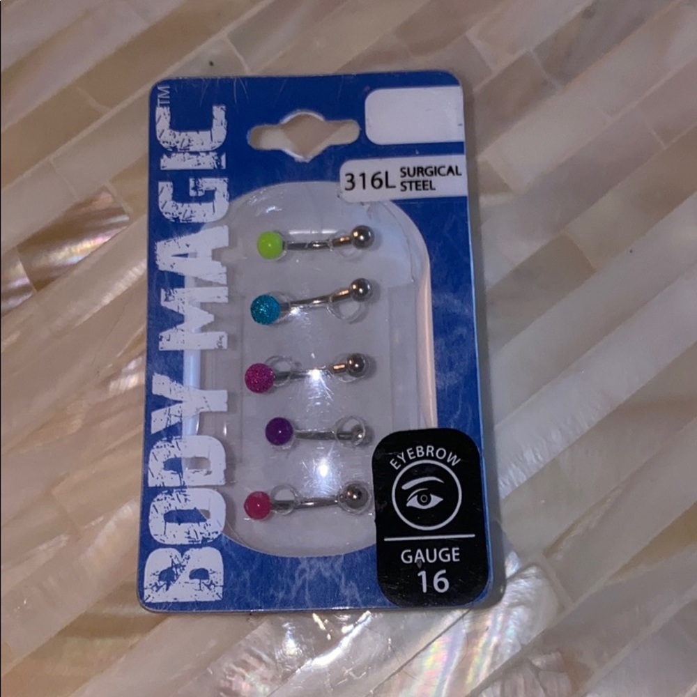 Eyebrow jewelry 16 gauge